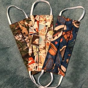 Patterned Handmade Facemasks 3 Pack